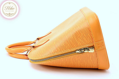 Louis Vuitton Alma Epi Yellow Handbag M52149 Authentic Condition *SA*