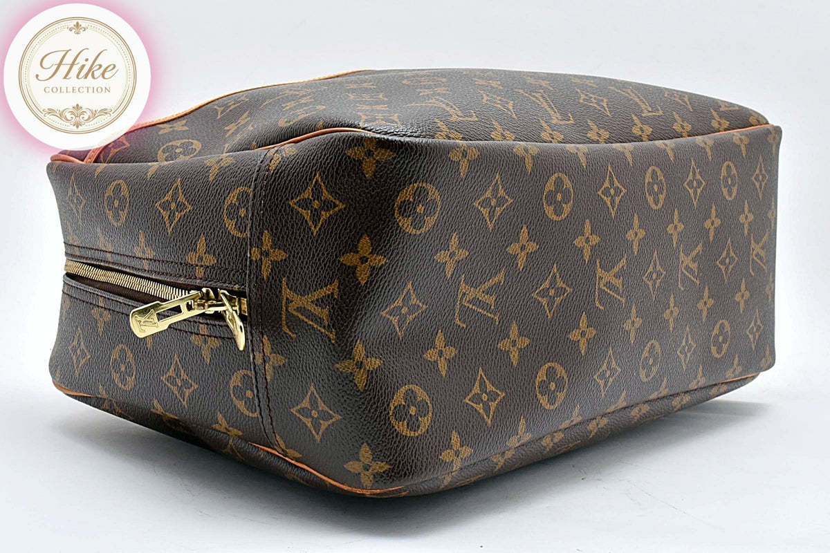 Louis Vuitton Deauville Monogram Brown Handbag M47270 Authentic Condition SA #39