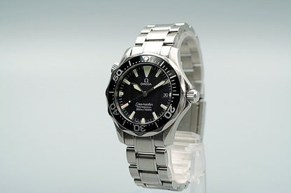 N MINT 1998 OMEGA Seamaster 300m  Cal.1538 Ref.196.1641 Qz Black 36mm Mens Watch