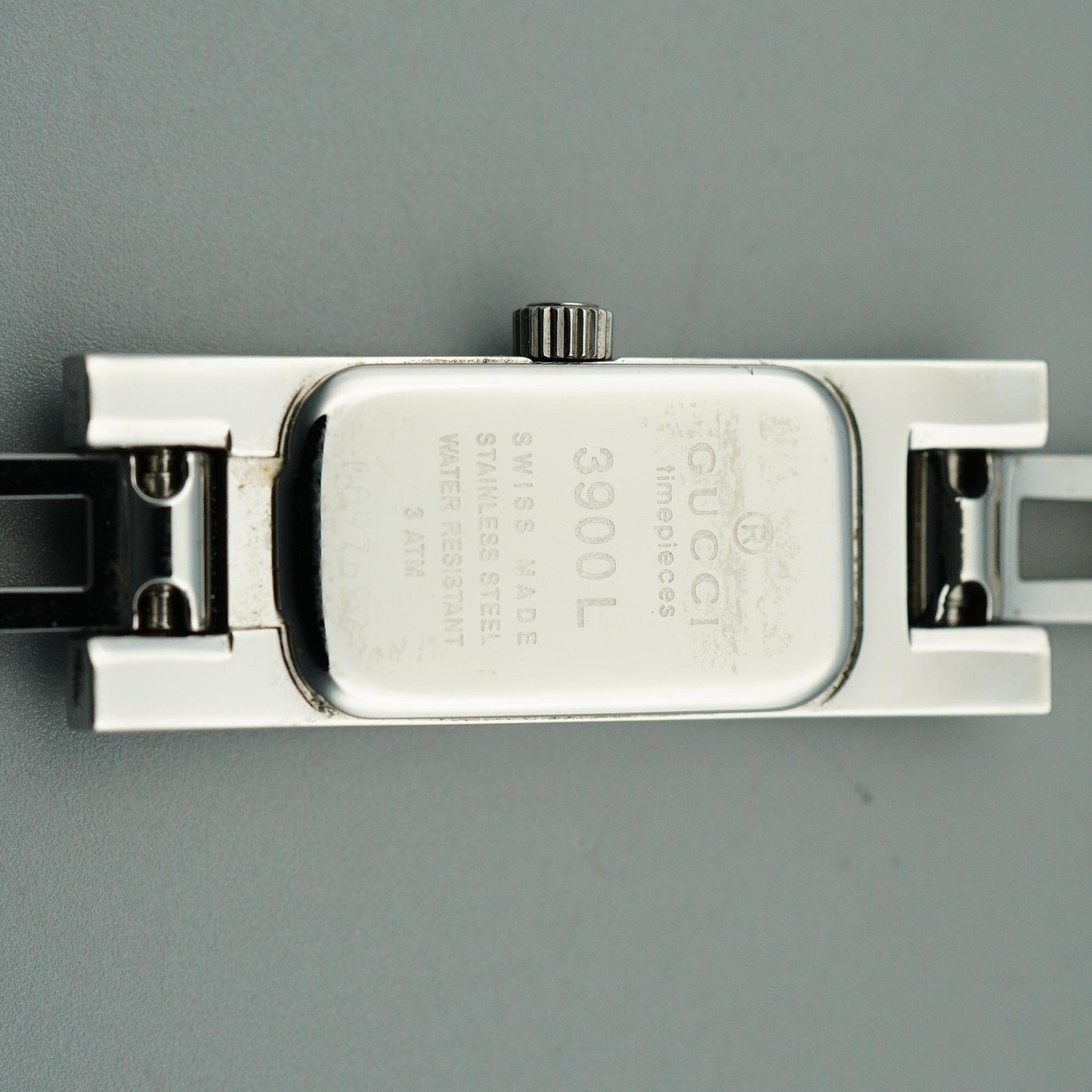 *Exc+5* GUCCI 3900L Quartz Silver Dial Rectangle 12mm Women,Ladies Watch