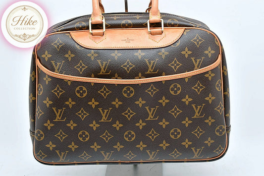 Louis Vuitton Deauville Monogram Brown Handbag M47270 Authentic Condition SA #38