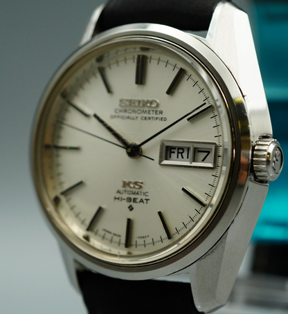 *MINT* Vintage SEIKO KS 5626-7041 Automatic Silver Dial Round 35 mm Mens Watch