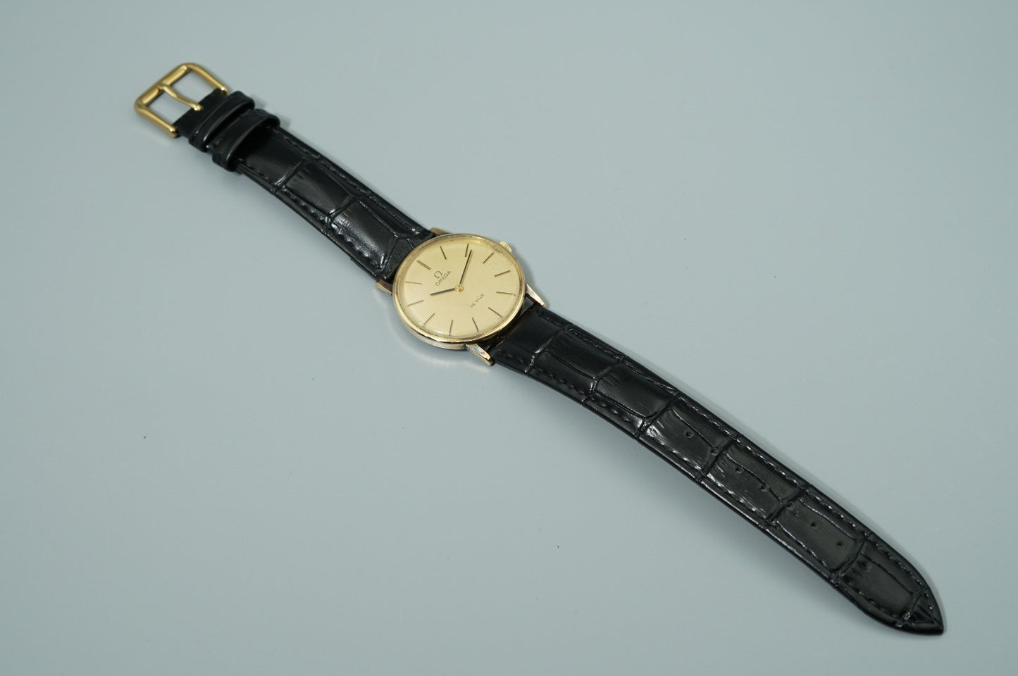 *Exc+5* Vintage 1970 OMEGA De Ville Cal.625 Hand Wind Gold Round 32mm Mens Watch