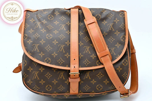 Louis Vuitton Saumur 43 Monogram Brown Shoulder Bag M42252 Auth Condition A #80