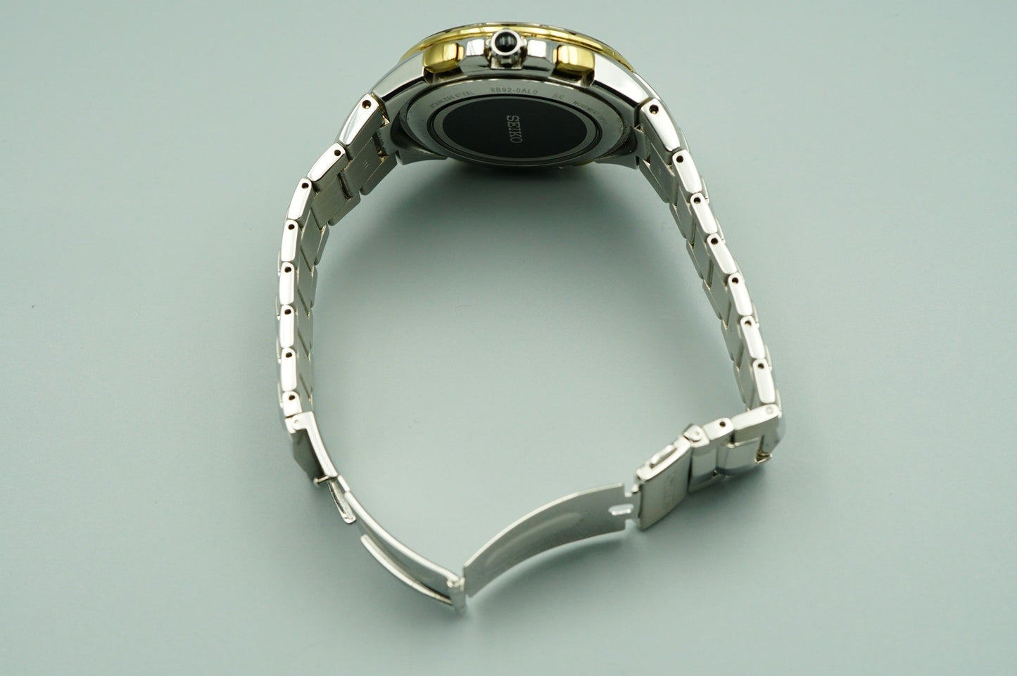 *NEAR MINT* SEIKO Coutura 8B92-0AL0 Solar Black Dial Round 44mm Mens Watch