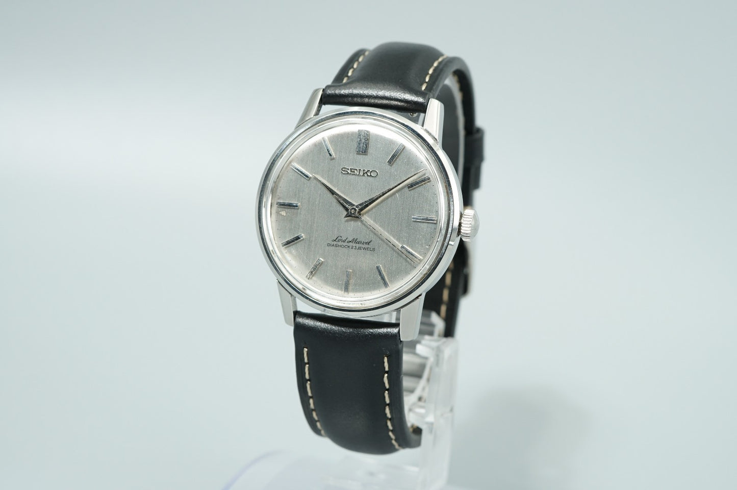 *MINT* Vintage 1965 SEIKO Lord Marvel 5740-0010 Hand Wind Silver 36mm Mens Watch