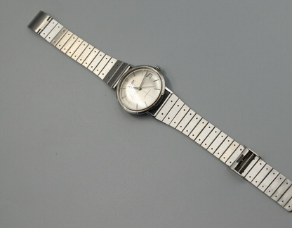*N MINT++* Vintage OMEGA Seamaster Hand Winding Silver Dial CrossLine Mens Watch