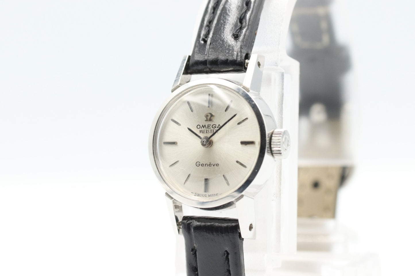 *N MINT* Vintage OMEGA Geneve Cal.484 Hand Winding Silver Dial Round Women Watch