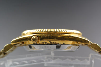 *Exc+5* Vintage SEIKO 5 7S26-0500 Automatic Day Date 21J Gold Dial Mens Watch