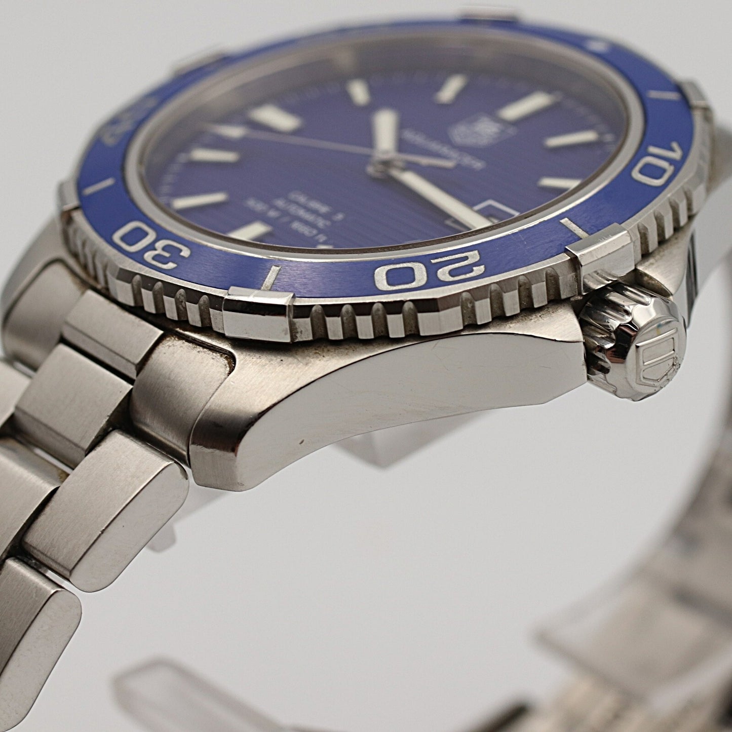 *N MINT* TAG HEUER Aquaracer BA0830 WAK2111 Automatic Blue Dial 42mm Mens Watch