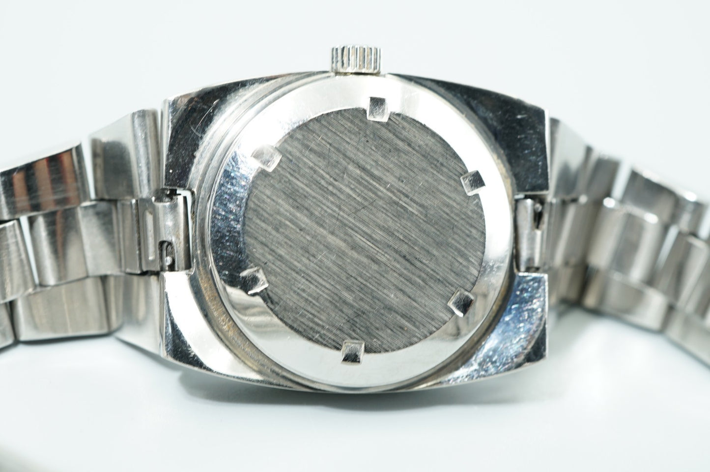 N MINT Vintage 1974 OMEGA Seamaster Cal.684 Automa Black Square 27mm Women Watch