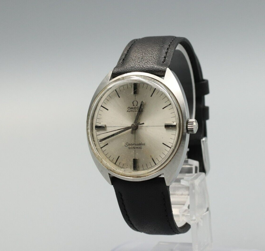 *Exc+4* Vintage OMEGA Seamaster Tool 107 Auto Silver Closs Line Dial Mens Watch