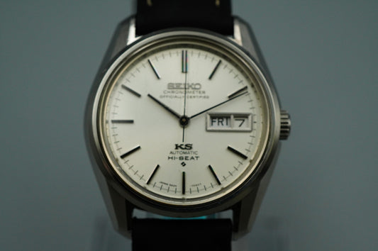 *MINT* Vintage SEIKO KS 5626-7041 Automatic Silver Dial Round 35 mm Mens Watch