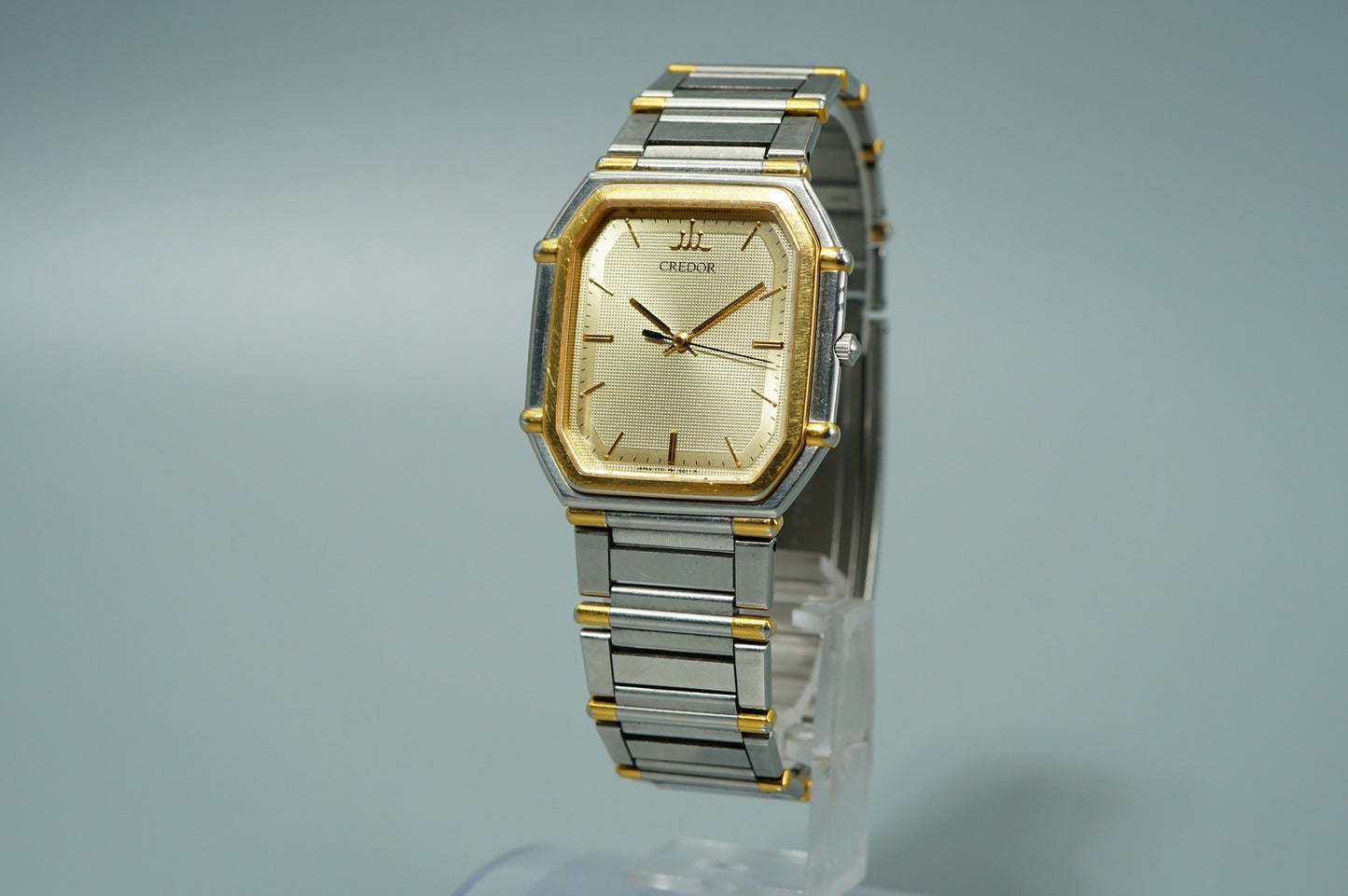 Exc+5 Vintage 1994 SEIKO CREDOR  7771-5011 Quartz Gold  Hexagon 30mm Mens Watch