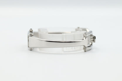 *NEAR MINT* Vintage GUCCI 1500L Quartz Silver Dial Rectangle Women Watch