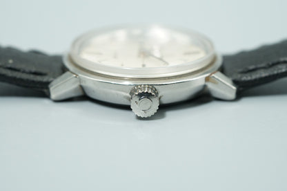 *N MINT* Vintage OMEGA De Ville Hand Winding Silver Cross Line 22mm Women Watch