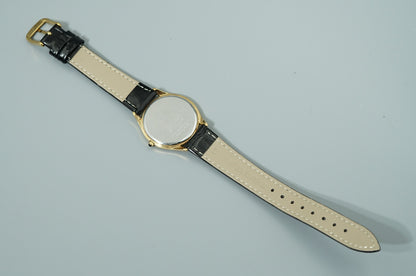 *Exc+5* SEIKO Dolce 8J41-0AJ0 Quartz Gold Dial Round 33mm Women Watch