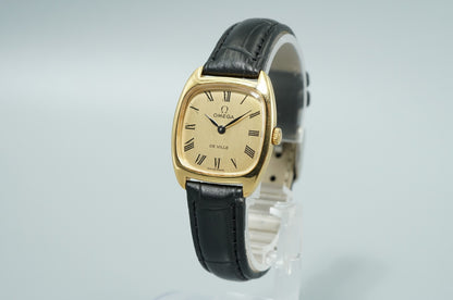 N MINT Vintage 1971 OMEGA De Ville Cal.625 Hand Wind Gold 25mm Women Watch