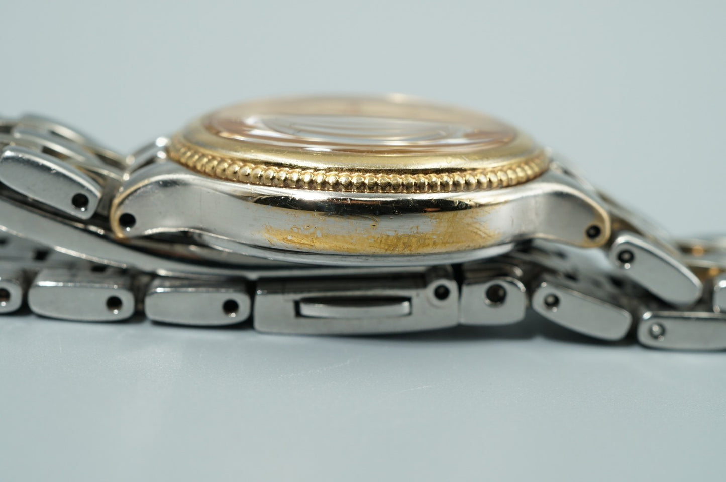 *Exc+5* SEIKO V110-0AY0 Quartz White Dial Oval 21mm Women Watch