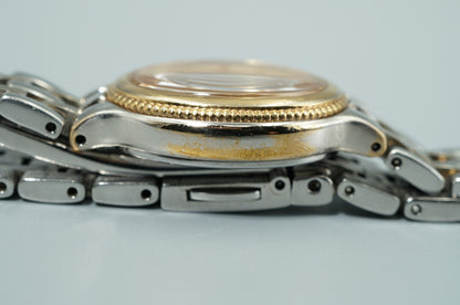 *Exc+5* SEIKO V110-0AY0 Quartz White Dial Oval 21mm Women Watch