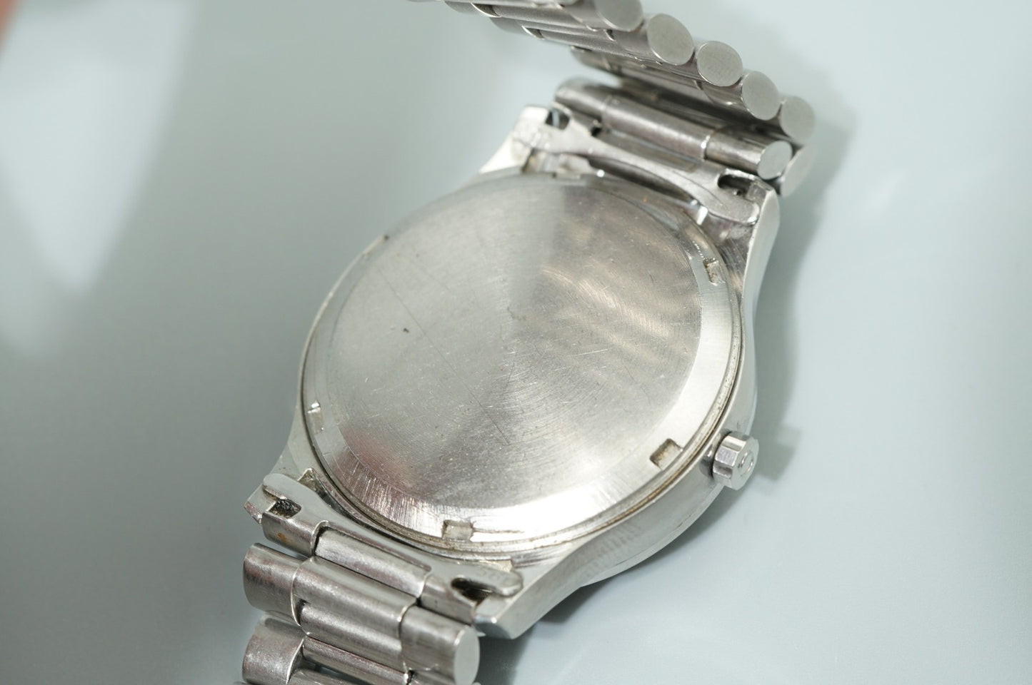 *NEAR MINT* Vintage OMEGA Constellation Cal.1250 Qz White Round 35mm Mens Watch
