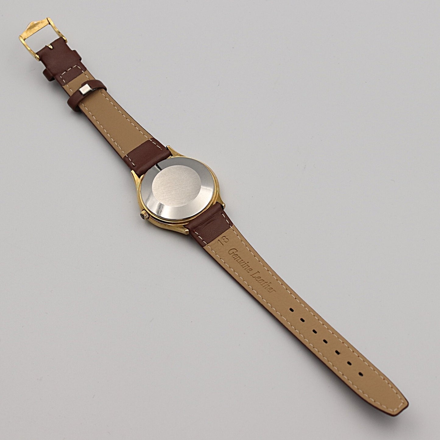 *Exc+5* Vintage 1980 OMEGA De Ville Cal.1325 Qz Gold Dial Round 35mm Mens Watch