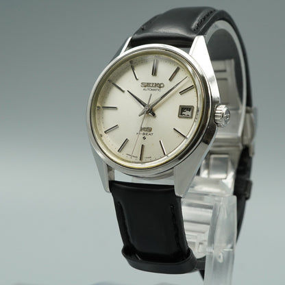 N MINT Vintage SEIKO Hi-Beat 5625-7113 Automatic Silver Round 36mm Mens Watch