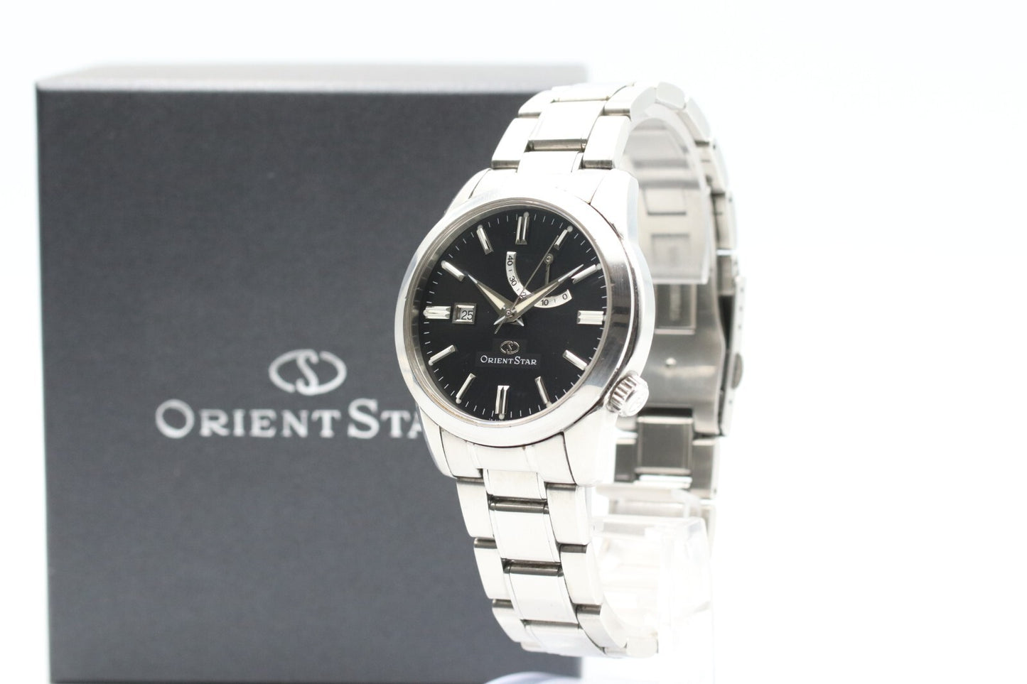 *N MINT* ORIENT STAR EL00-C0 Automatic Black Dial Round 39mm Mens Watch
