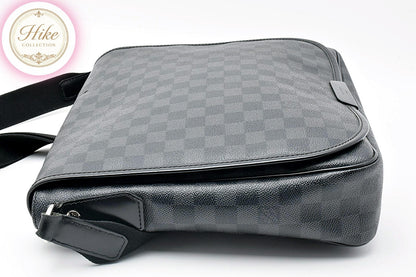 Louis Vuitton Damier Graphite Daniel MM Shoulder Bag N58029 Auth Condition *A*