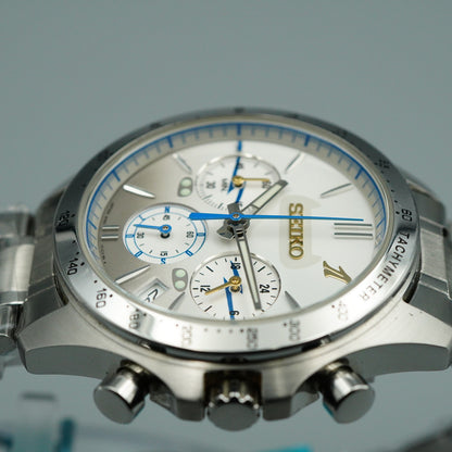 SEIKO N700S Nozomi 1St Anniversary 8T63-00X0 Quartz Silver 43mm Mens Watch