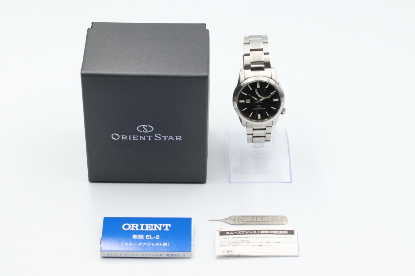 *N MINT* ORIENT STAR EL00-C0 Automatic Black Dial Round 39mm Mens Watch