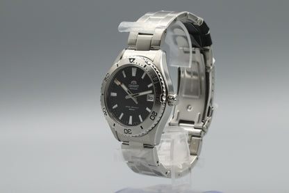 *UNUSED* Orient Mako40 RN-AC0Q01B Black Dial Automatic Diver Watch From JAPAN