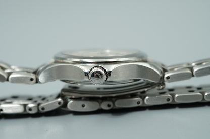 Vintage 1991 OMEGA Seamaster Cal.1424 Qz White Round Date 28mm Women Watch