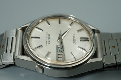 *Exc+4* Vintage 1967 SEIKO SEIKOMATIC 6216-9000 Automatic Silver 37mm Mens Watch