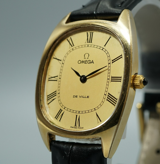 *Exc+5* Vintage 1971 OMEGA De Ville Cal.625 Hand Wind Gold Roman 29mm Mens Watch