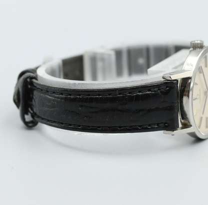 *NEAR MINT* Vintage OMEGA De Ville Hand Winding Silver Dial Round Mens Watch
