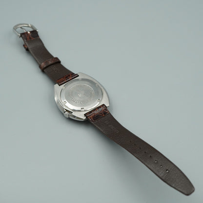 *MINT* Vintage SEIKO 5 SPORTS 7019-6040 Quartz Silver Dial 41mm Mens Watch