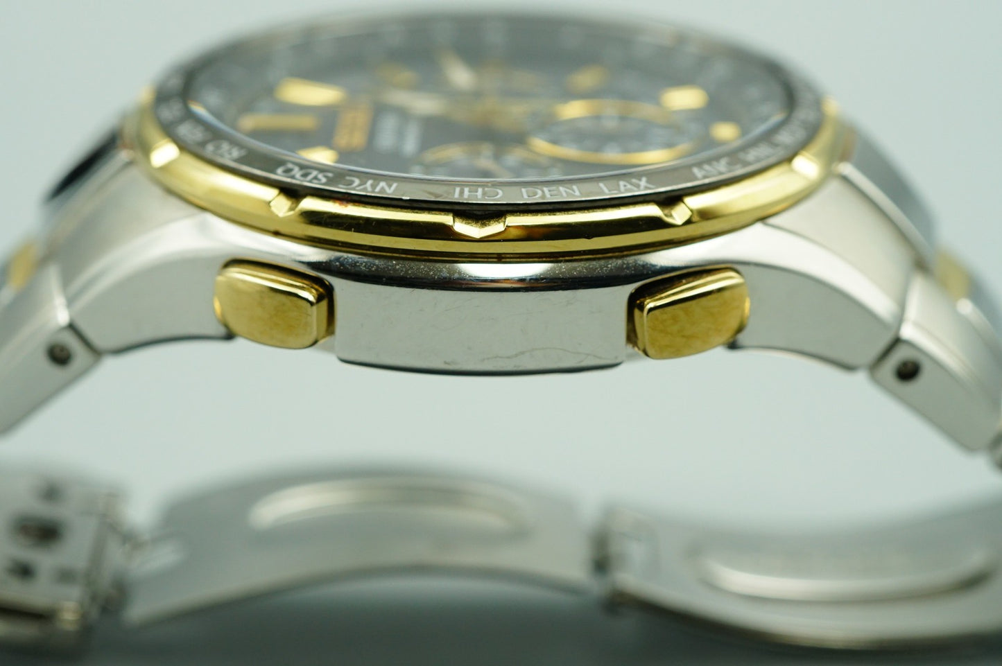 *NEAR MINT* SEIKO Coutura 8B92-0AL0 Solar Black Dial Round 44mm Mens Watch