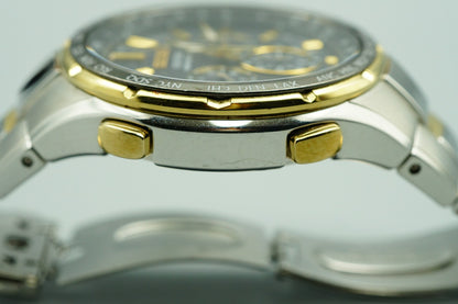 *NEAR MINT* SEIKO Coutura 8B92-0AL0 Solar Black Dial Round 44mm Mens Watch