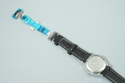 N MINT Vintage 1967 SEIKO BUSINESS-A 8346-8000 Hand Wind Silver  36mm Mens Watch