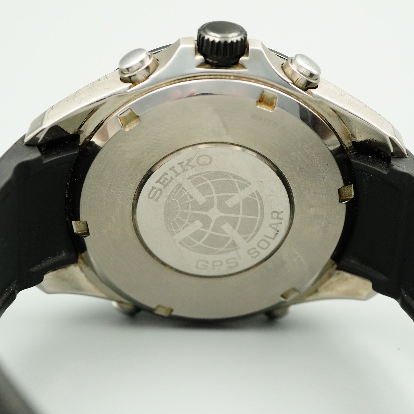 *Exc+5 in Box* SEIKO ASTRON  8X82-0AC0 Solar Black Dial Round 45 mm Mens Watch