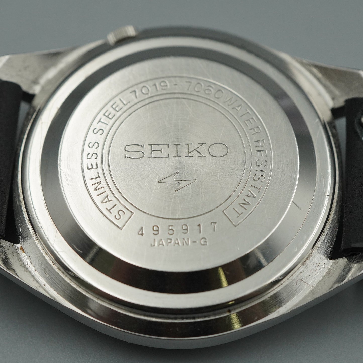 *NEAR MINT* Vintage SEIKO 5actus 7019-7060 Automatic Silver 37mm Mens Watch