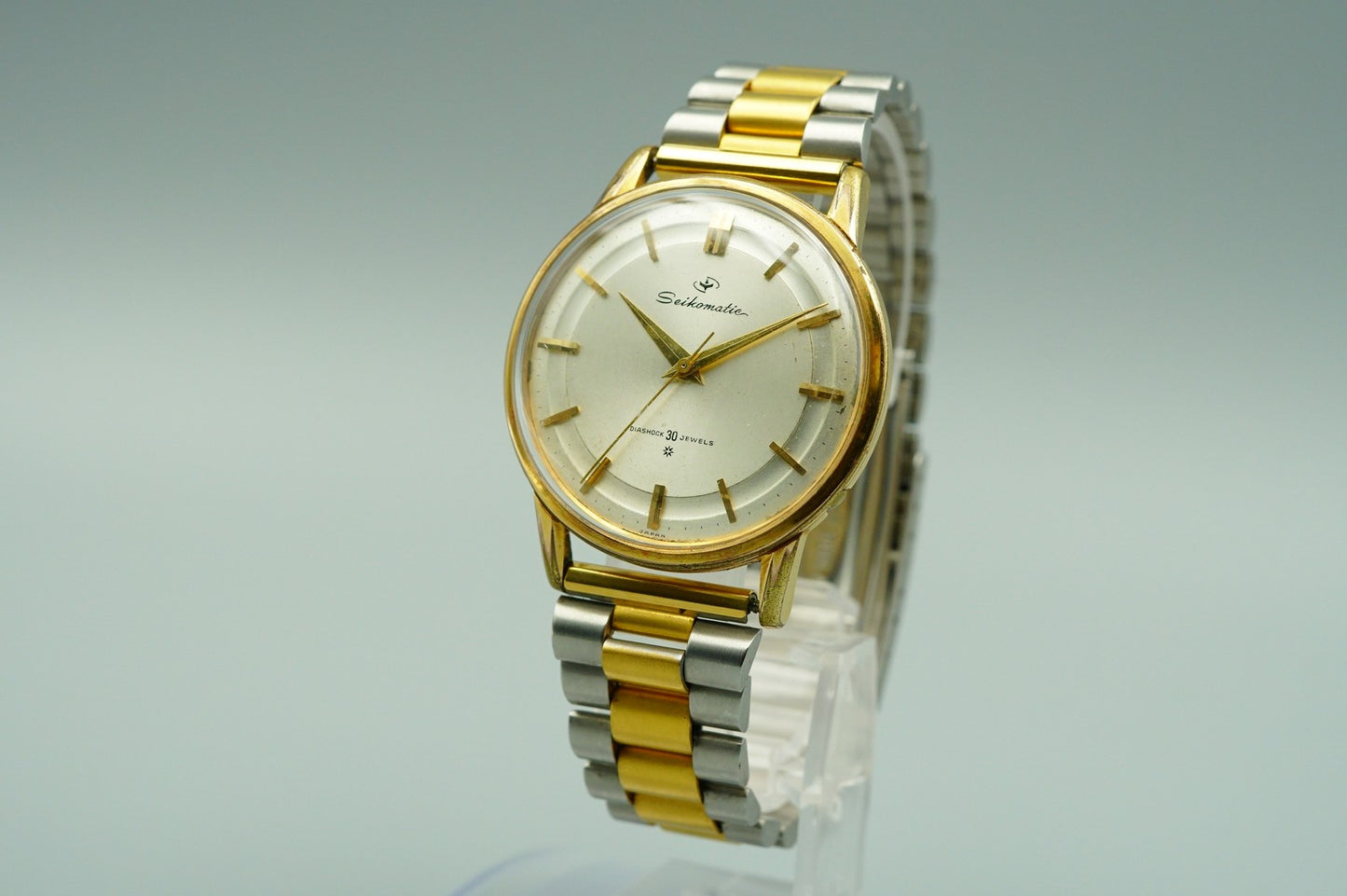 *Exc+5* Vintage SEIKO matic 15007DE Automatic Silver Dial Round 36mm Mens Watch