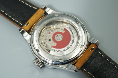 *MINT* Vintage 1980s ORIS Classic 7578 Automatic Black Round 36mm Mens Watch