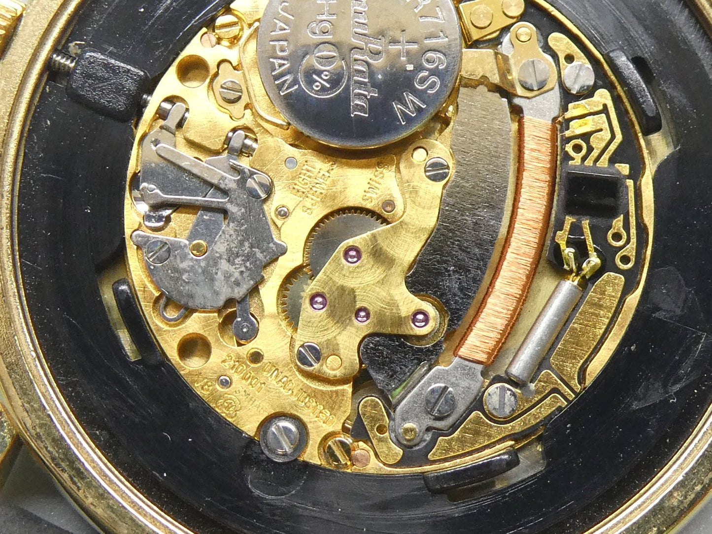 *Exc+5* Vintage OMEGA De Ville Ref.195.0075.2 Qz Gold Round 32mm Mens Watch