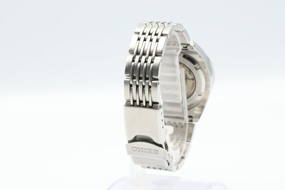 *MINT* SEIKO Mecha SUS 4S12-0010 Automatic Blue Dial Round 39mm Mens Watch JAPAN