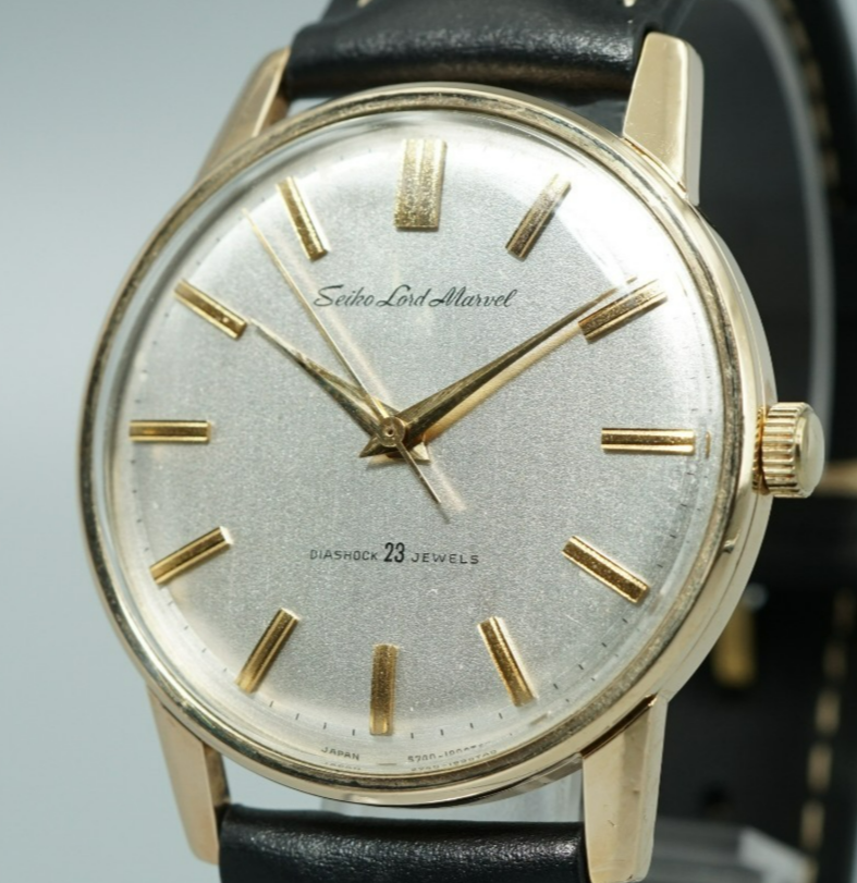 Vintage 1965 SEIKO Lord Marvel 5740-1990 Automatic Silver 35mm Mens Watch
