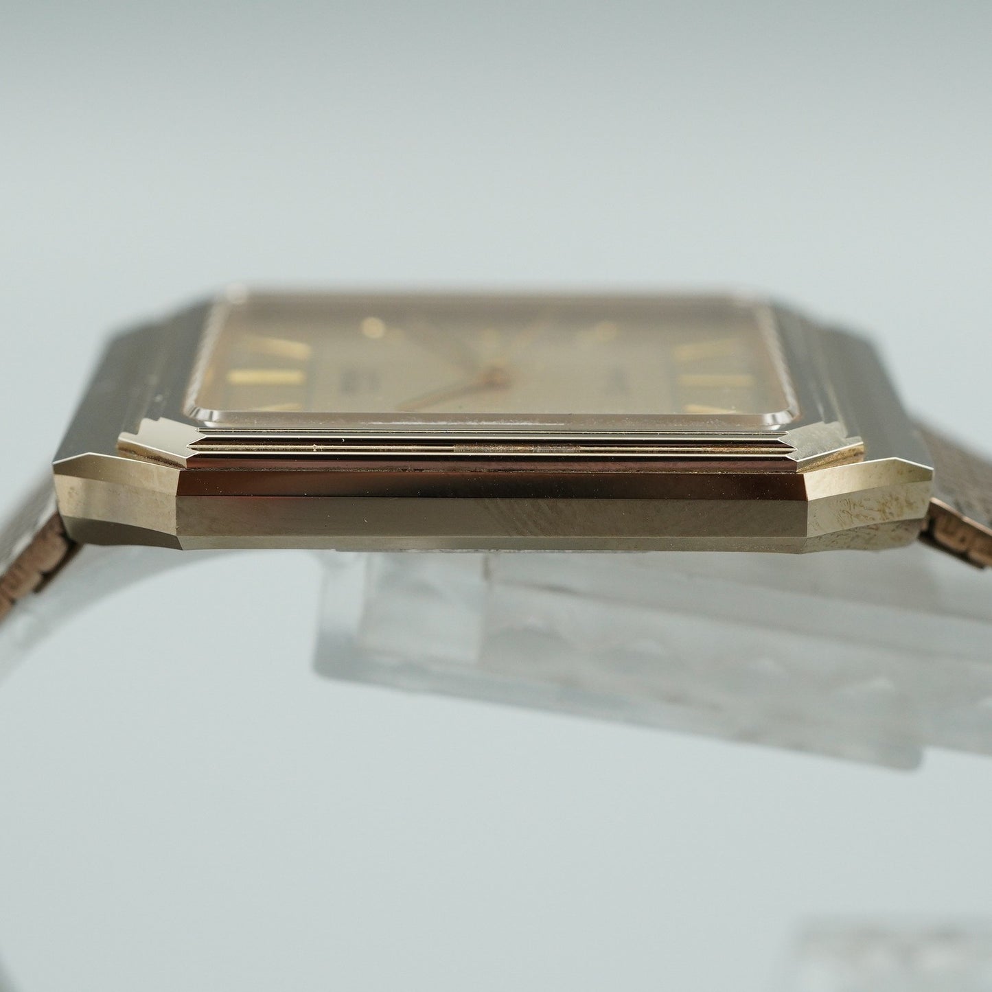 *N MINT* Vintage 1980s SEIKO Dolce 7731-5081 Quartz Gold Square 29mm Women Watch