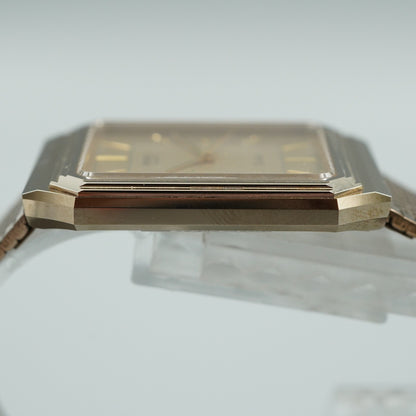 *N MINT* Vintage 1980s SEIKO Dolce 7731-5081 Quartz Gold Square 29mm Women Watch
