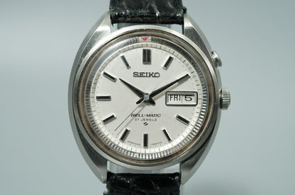 N MINT Vintage 1967 SEIKO BELL-MATIC 4006-7000 Automatic Silver 38mm Mens Watch
